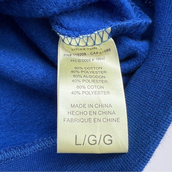 NHL Quebec Nordiques Deep Blue CCM Pullover Hoodie Men’s Large - Picture 7 of 12